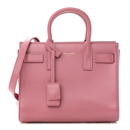 Saint Laurent Calfskin Nano Sac De Jour Rose Dark 1 of 22