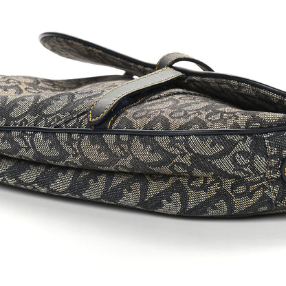 Christian Dior Monogram Saddle Bag Blue 9 of 9