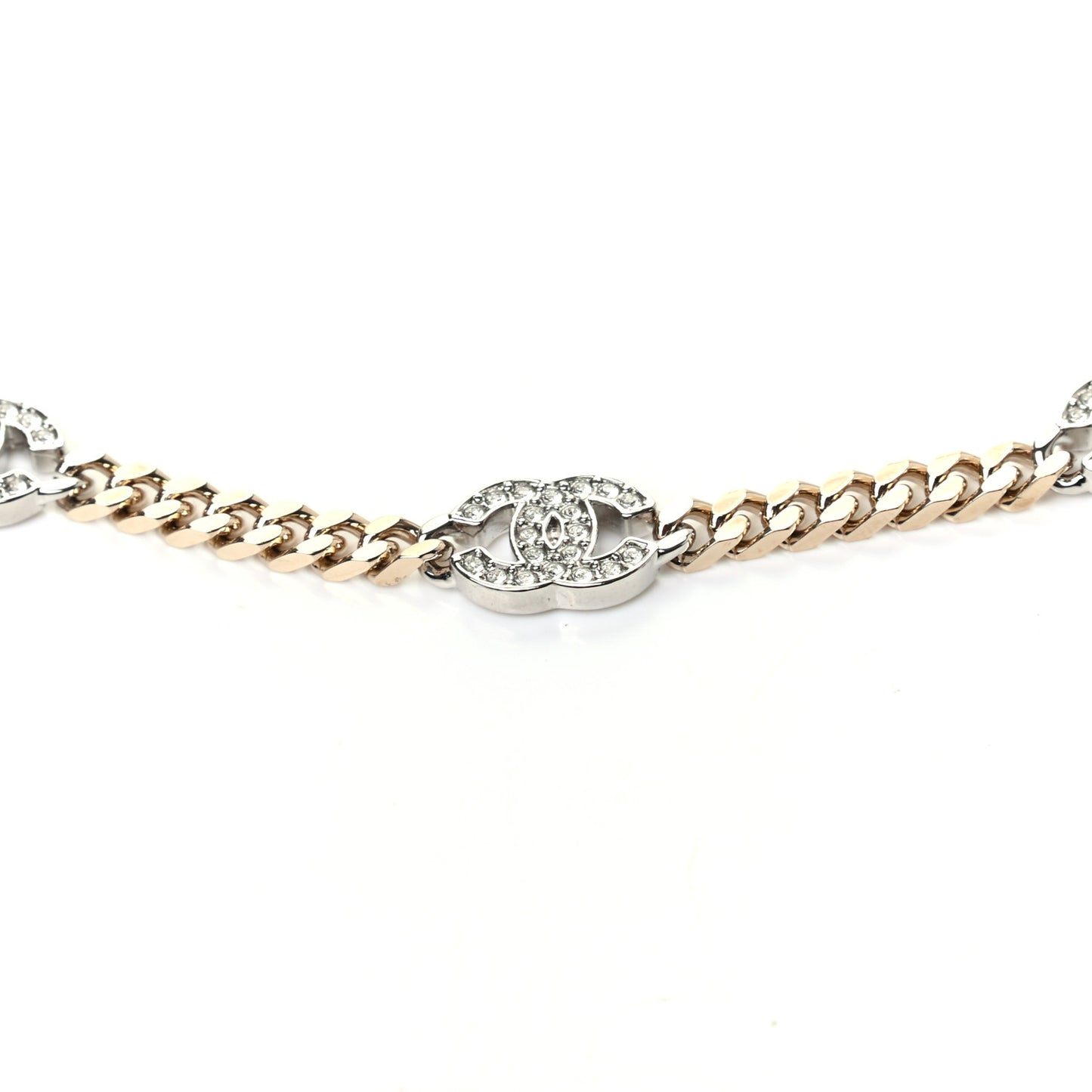 Crystal CC Chain Belt 90 Gold