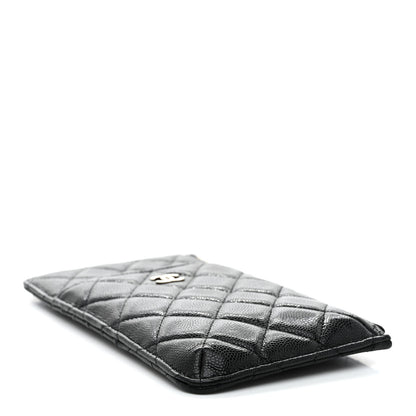 Chanel Caviar Quilted Classic Flat Wallet Pouch Black 4 of 7