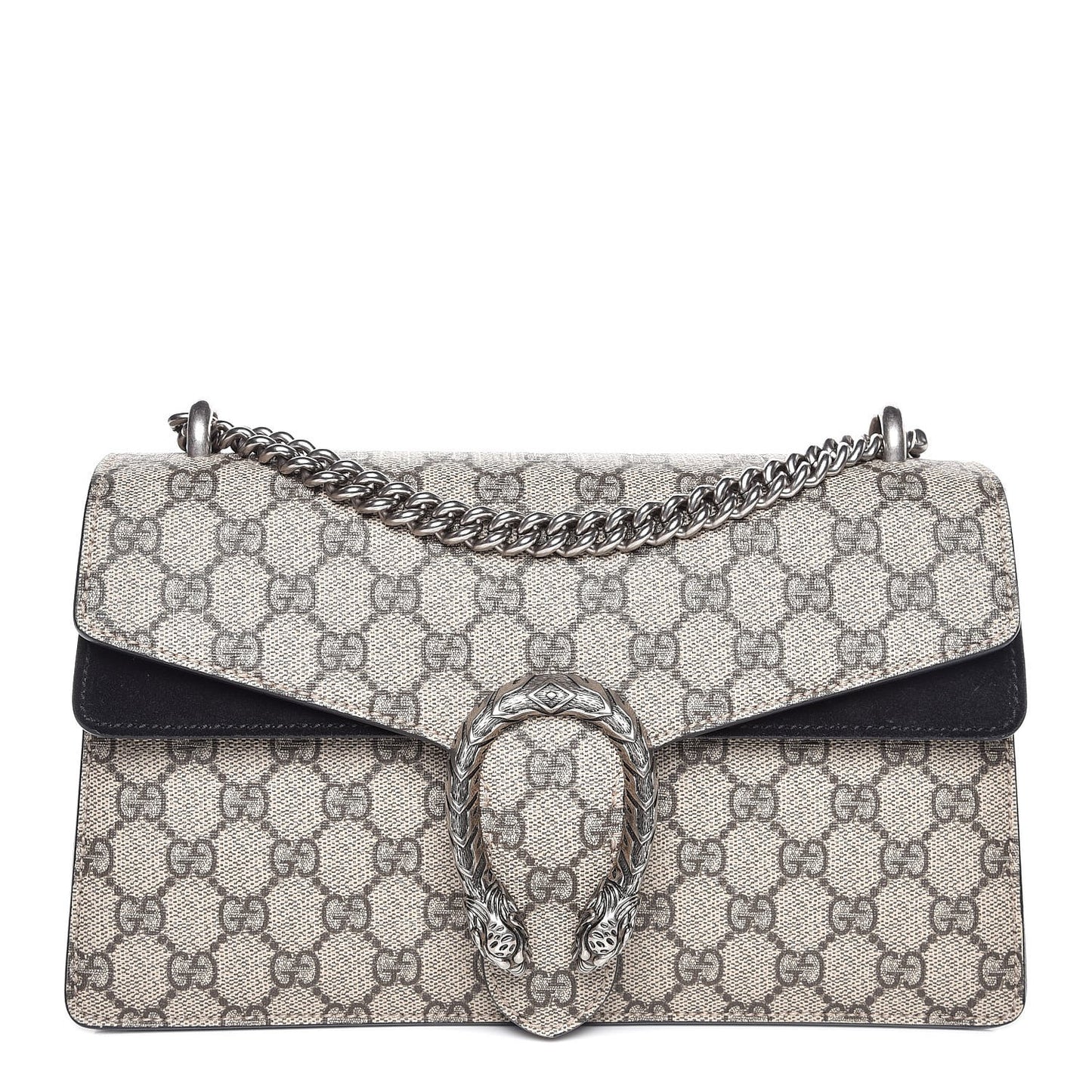 GG Supreme Monogram Small Dionysus Shoulder Bag Black