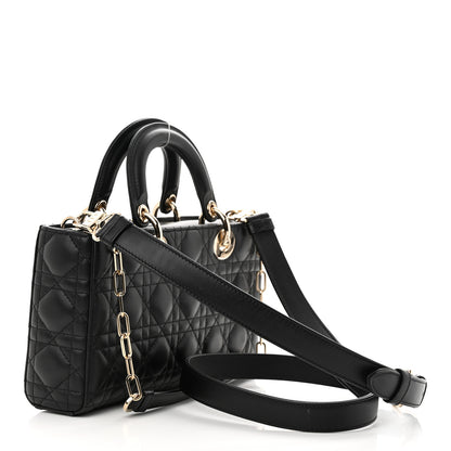 Christian Dior Lambskin Cannage Medium Lady D-Joy Black 3 of 11