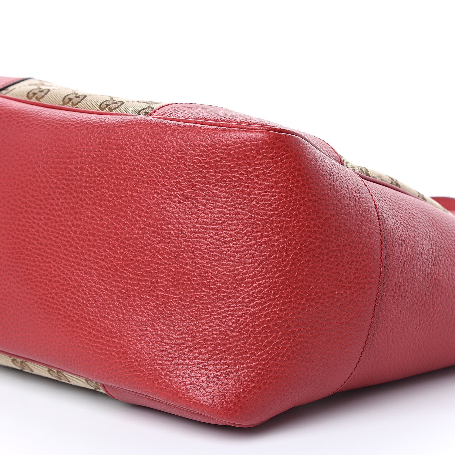 Gucci Monogram Bree Zippered Tote Beige Red 9 of 9