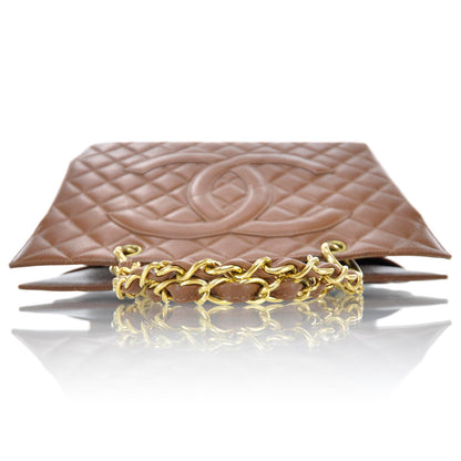 Chanel Caviar Quilted Timeless CC Tote Brown 3 of 10