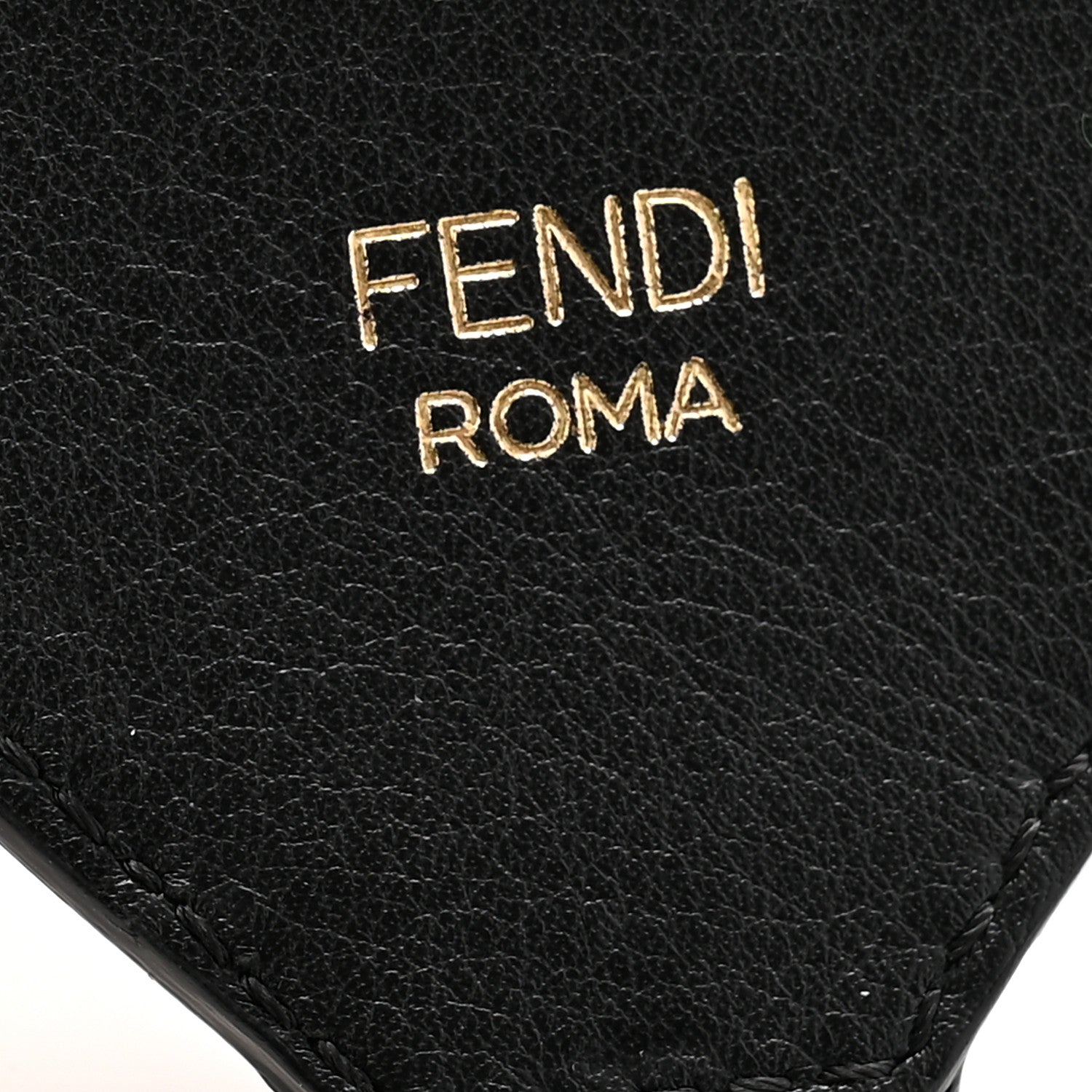 Fendi Jacquard Ribbon Vitello King FF Adjustable Strap You Fango Marrone Black 3 of 5