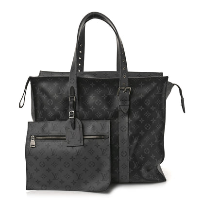 Louis Vuitton Monogram Eclipse Cabas Zippe GM Black 1 of 11