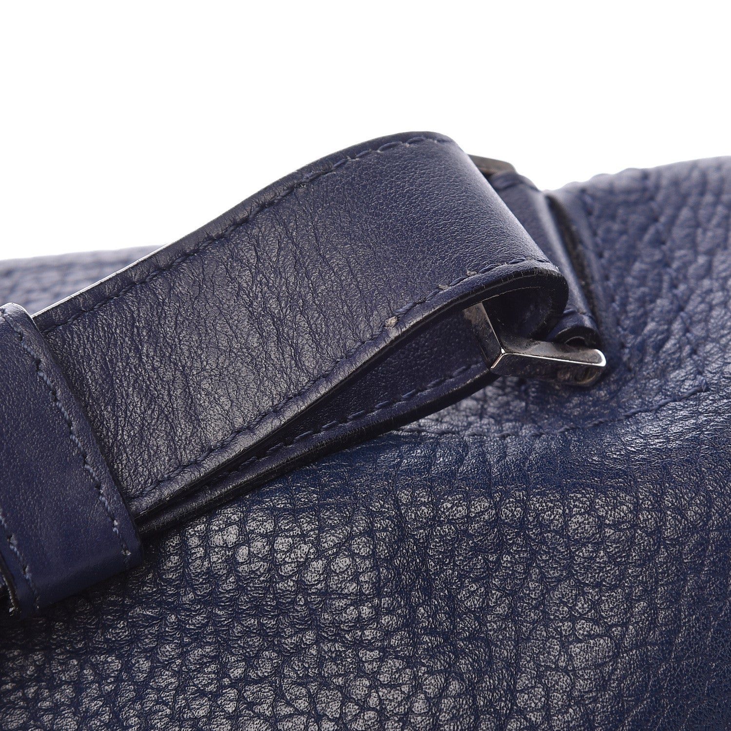 Proenza Schouler Pebbled Calfskin Double Sided PS Courier Bag Indigo 16 of 17