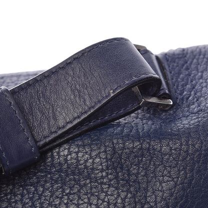 Proenza Schouler Pebbled Calfskin Double Sided PS Courier Bag Indigo 16 of 17