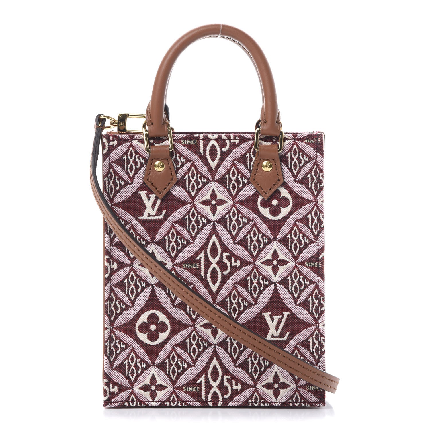 Louis Vuitton Jacquard Since 1854 Petit Sac Plat Bordeaux 1 of 10