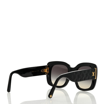Louis Vuitton Square LV Empreinte Square Sunglasses Z1611W Black 4 of 7