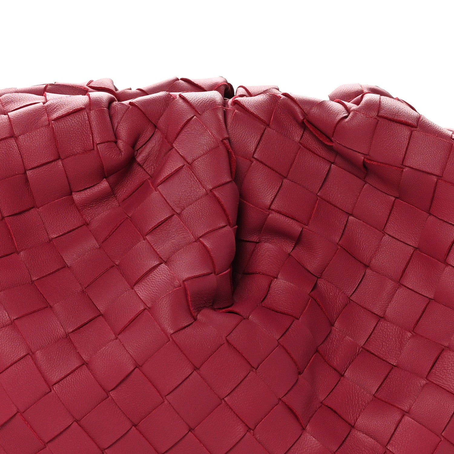Bottega Veneta Nappa Maxi Intrecciato The Pouch Oversized Clutch Amaranto 8 of 10