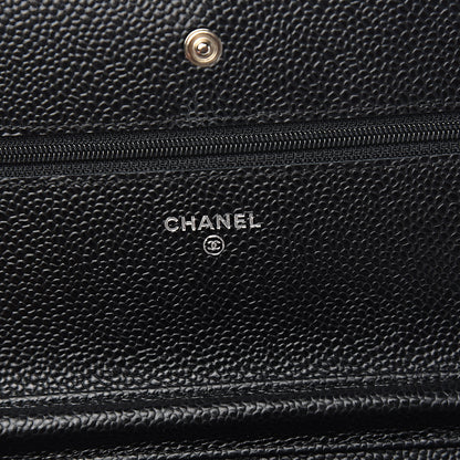 Chanel Caviar Quilted Wallet On Chain WOC Black 5 of 11