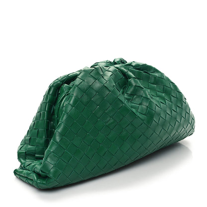 Bottega Veneta Nappa Maxi Intrecciato The Pouch Oversized Clutch Racing Green 3 of 9