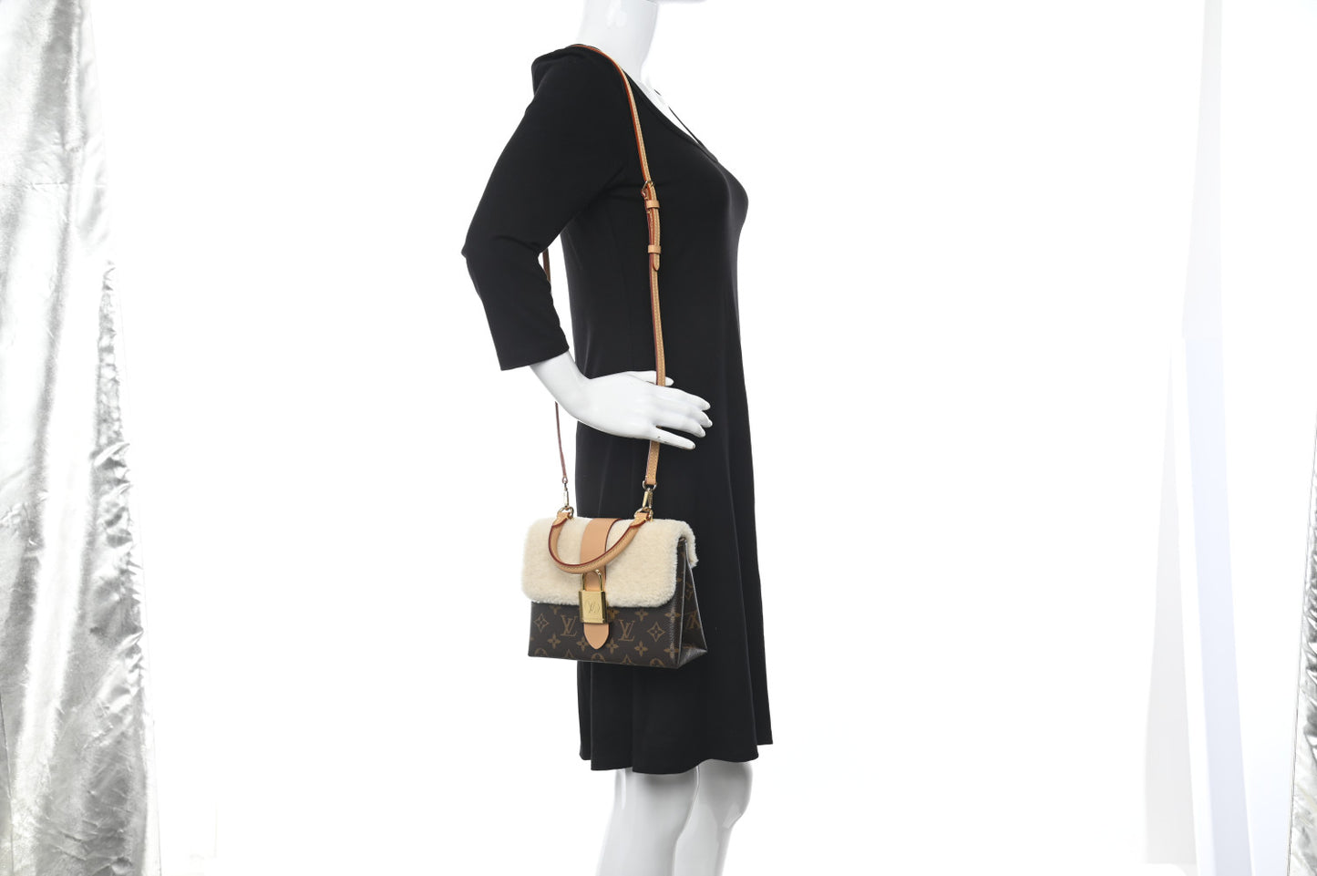 Monogram Shearling Cozygram Locky BB