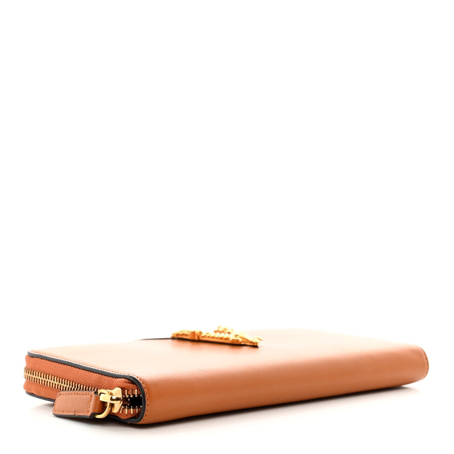 Vitello Virtus Zip Around Wallet Caramel