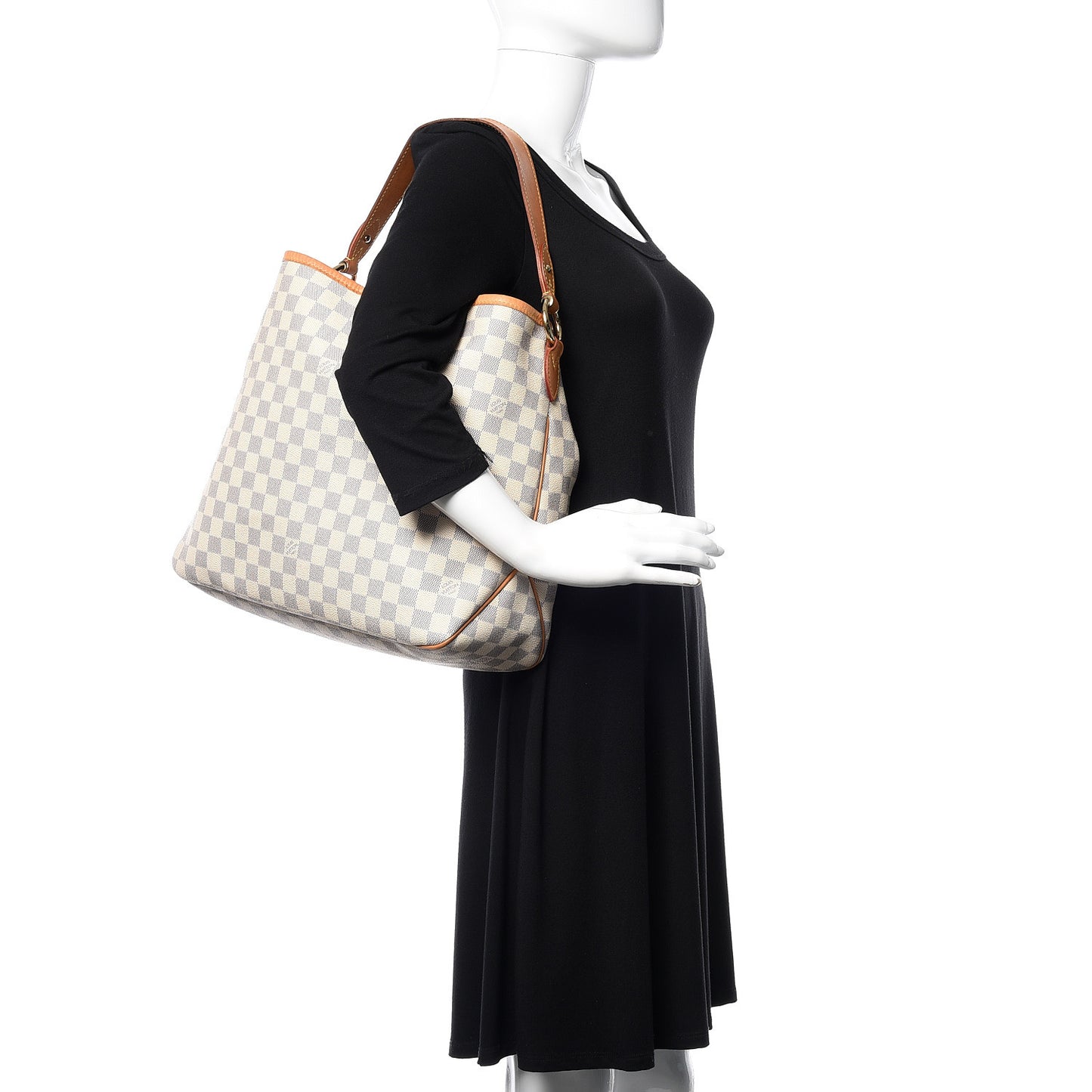 Damier Azur Delightful MM Rose Ballerine
