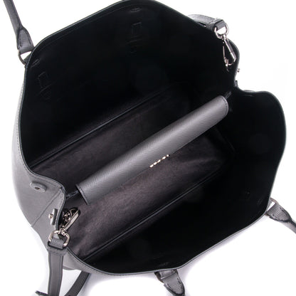 Prada Saffiano Cuir Medium Double Handle Tote Marmo 6 of 8