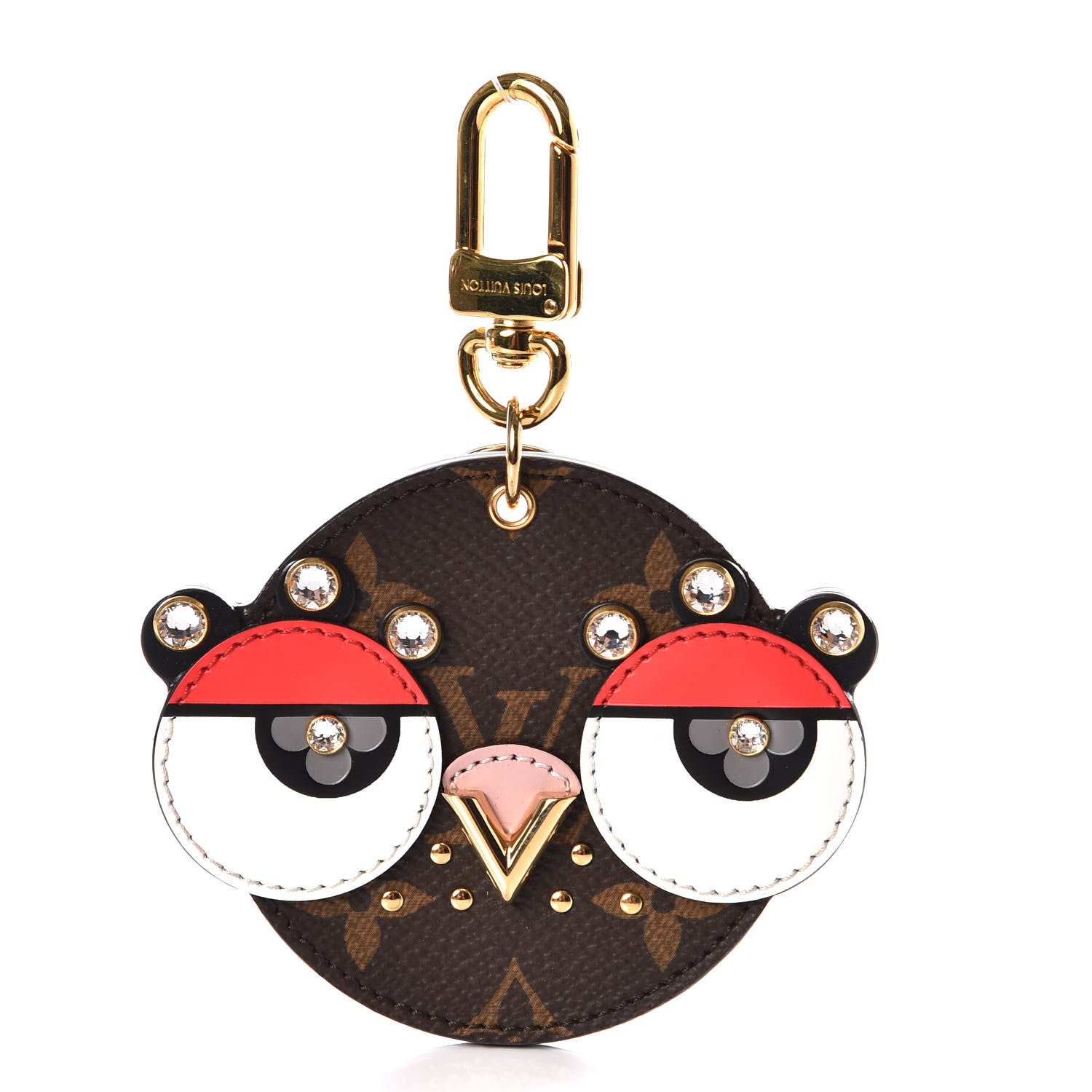 Louis Vuitton Monogram Animal Faces Bird Bag Charm 1 of 6