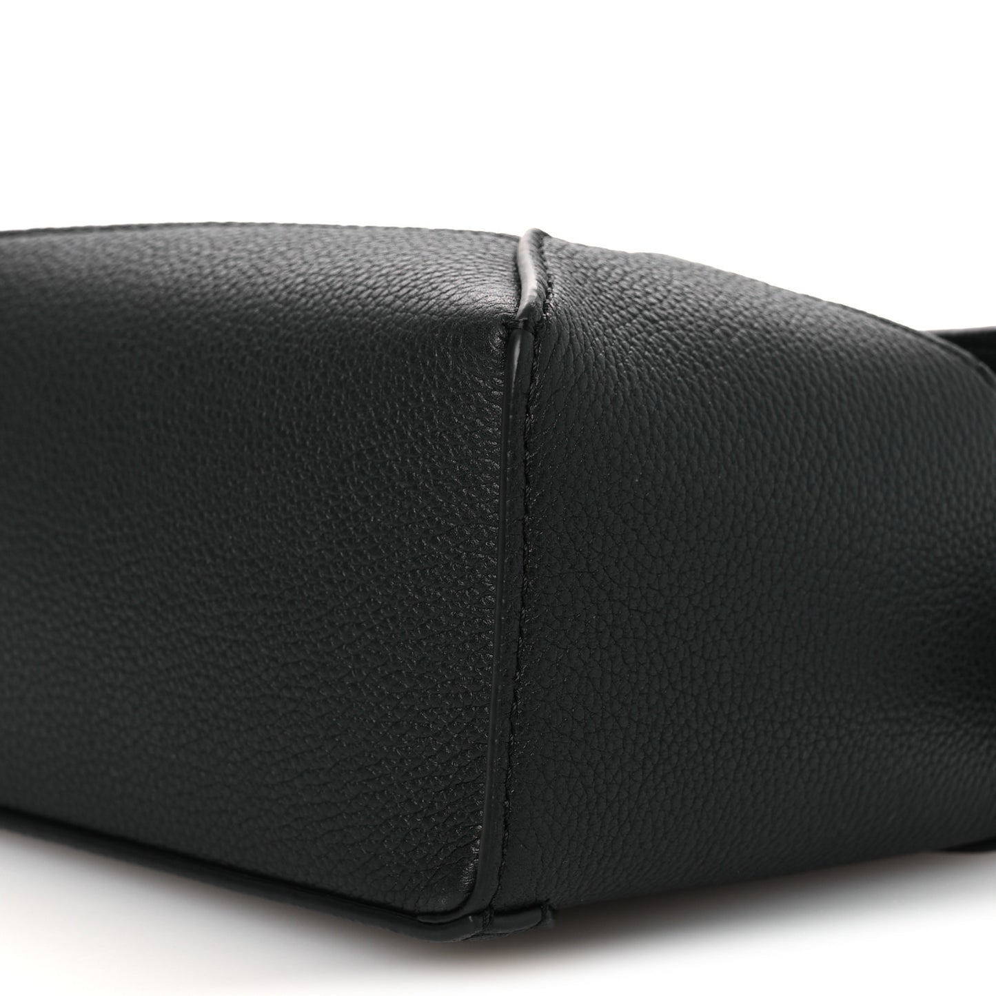 Soft Grained Calfskin Mini Puzzle Edge Bag Black