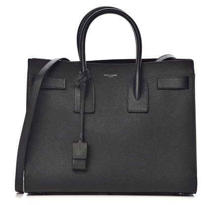 Saint Laurent Grained Calfskin Small Sac De Jour Black 1 of 11