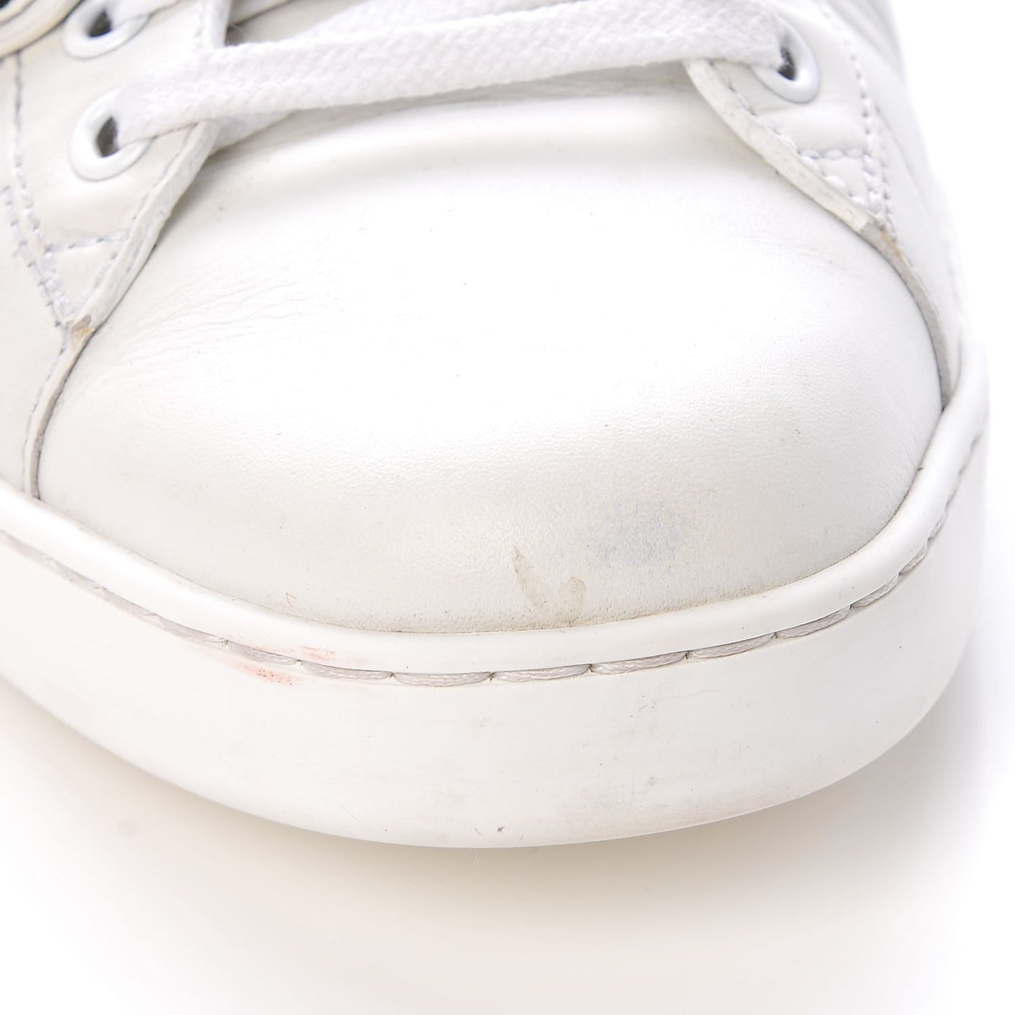 Calfskin Ayers Web UFO Dragon Embroidered Mens Ace Sneakers 9 White