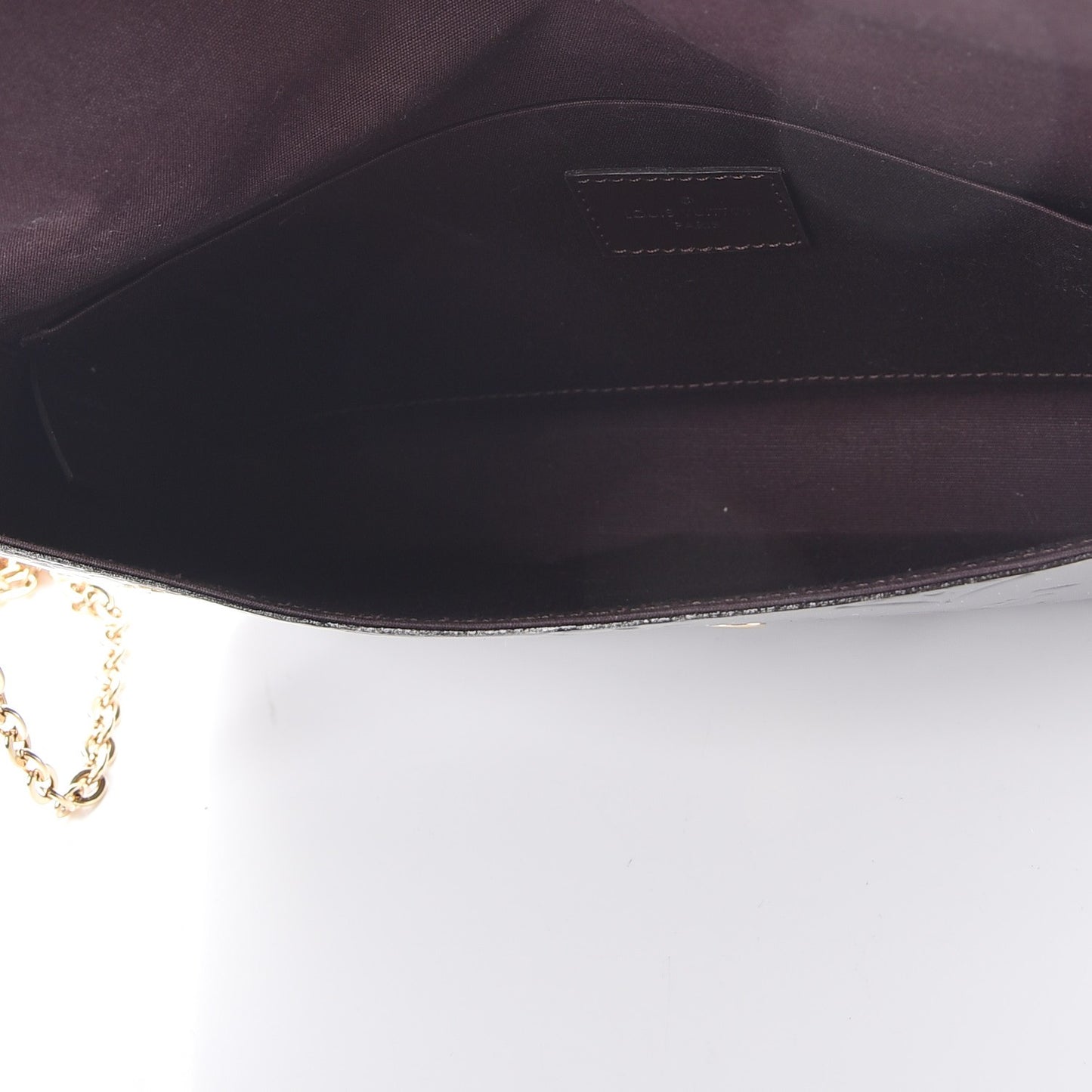 Vernis Pochette Felicie Chain Wallet Amarante