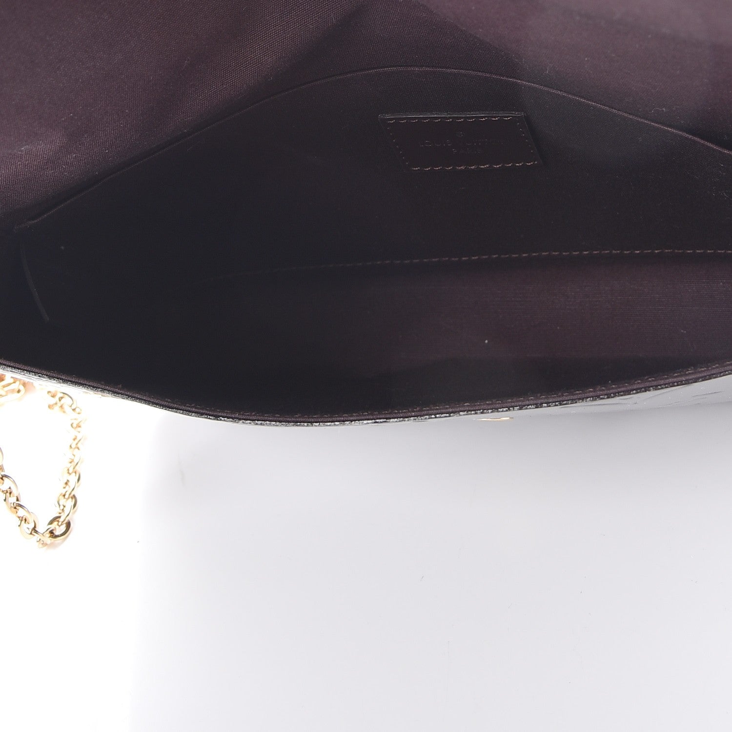 Louis Vuitton Vernis Pochette Felicie Chain Wallet Amarante 7 of 16