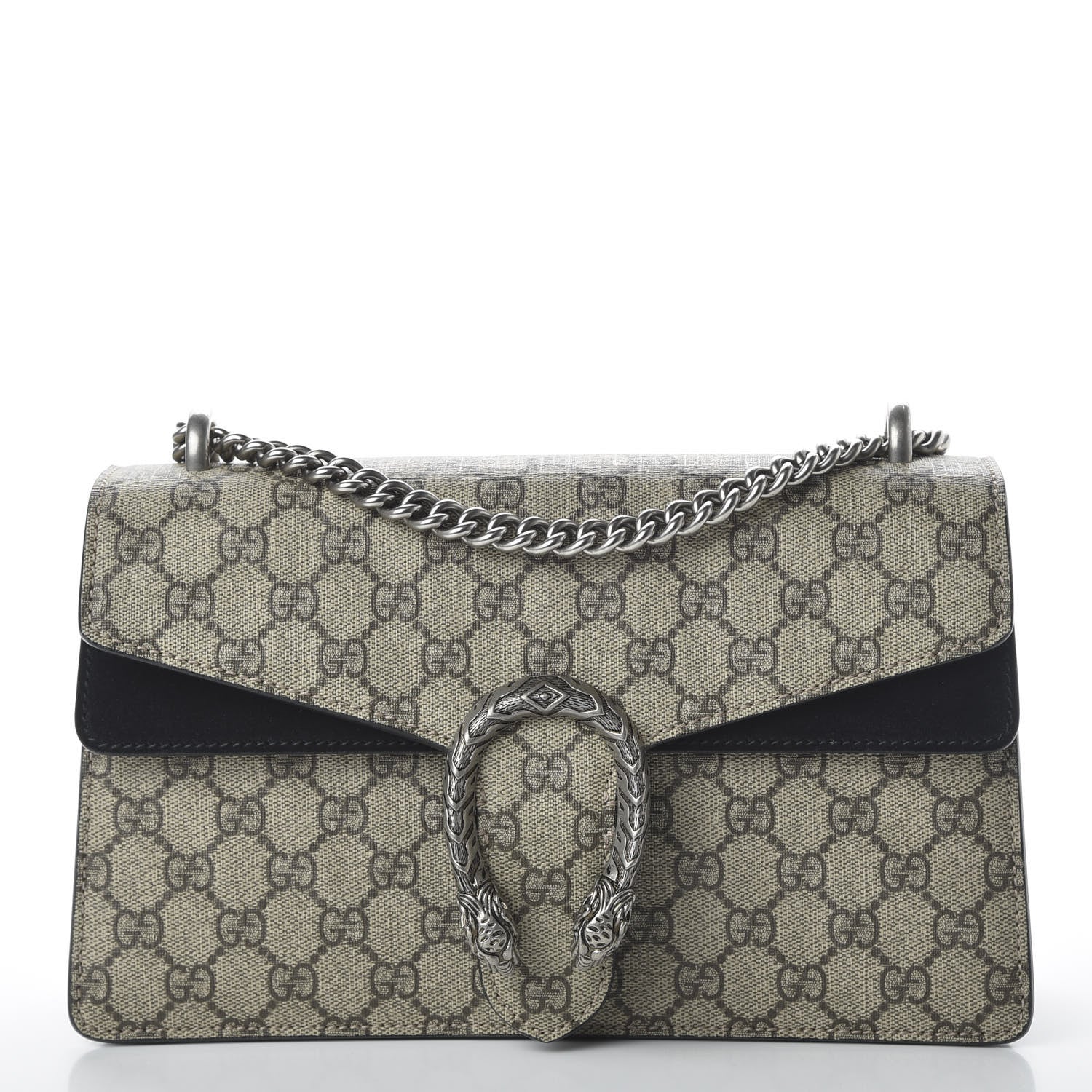 Gucci GG Supreme Monogram Small Dionysus Shoulder Bag Black 1 of 11