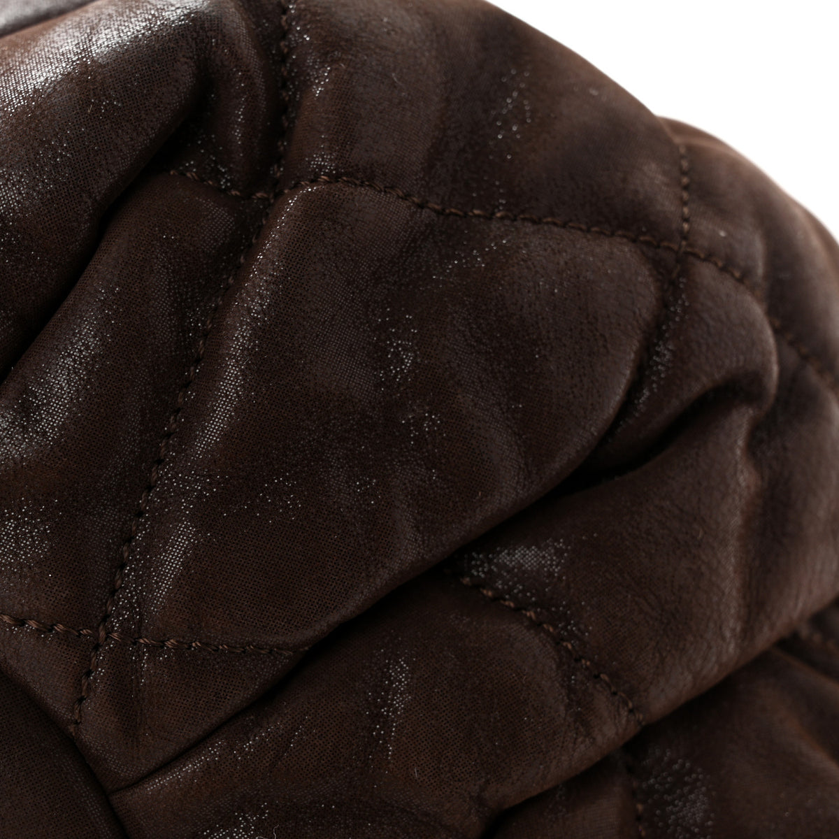 Chanel Iridescent Calfskin Quilted Large In The Mix Tote Dark Brown 12 of 13