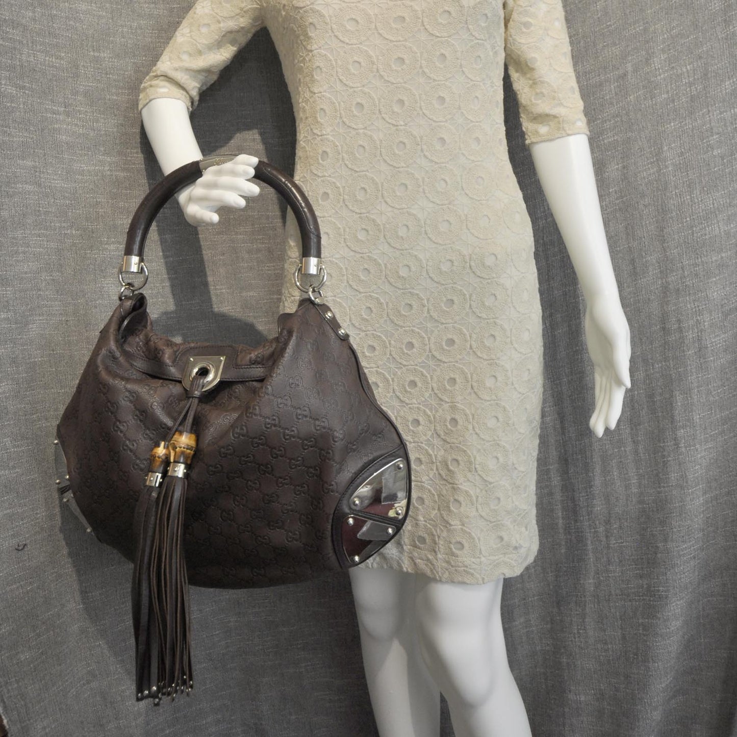 Guccissima Large Indy Brown