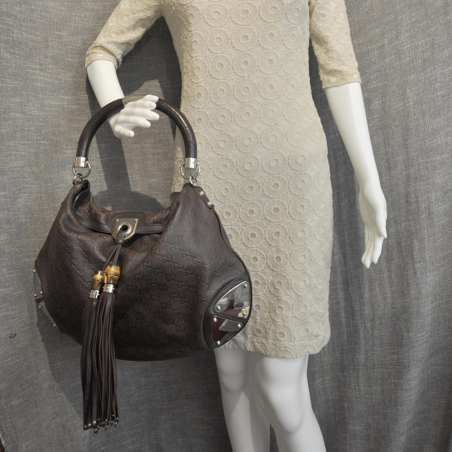 Gucci Guccissima Large Indy Brown 2 of 8