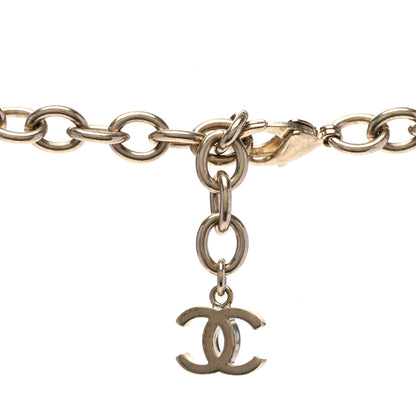 Chanel Metal Crystal Pearl Resin Charms Necklace Gold Red Pearly White 4 of 6
