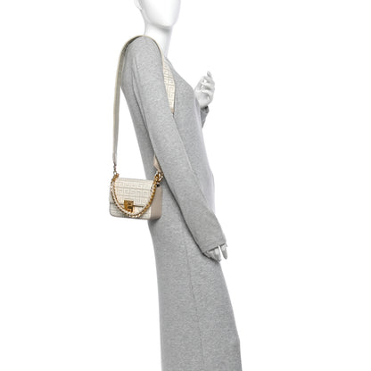 Givenchy Canvas Embroidered Small 4G Woven Chain Crossbody Beige 2 of 9
