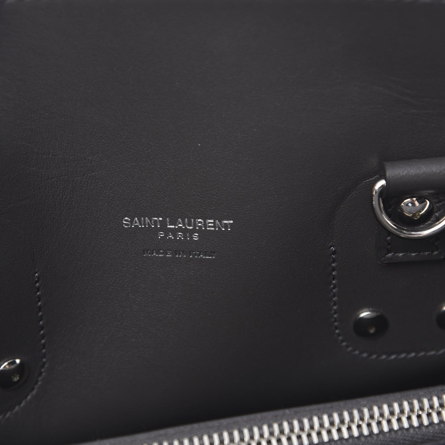 Grained Calfskin Small Sac De Jour Coal