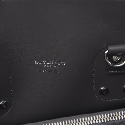 Saint Laurent Grained Calfskin Small Sac De Jour Coal 5 of 9