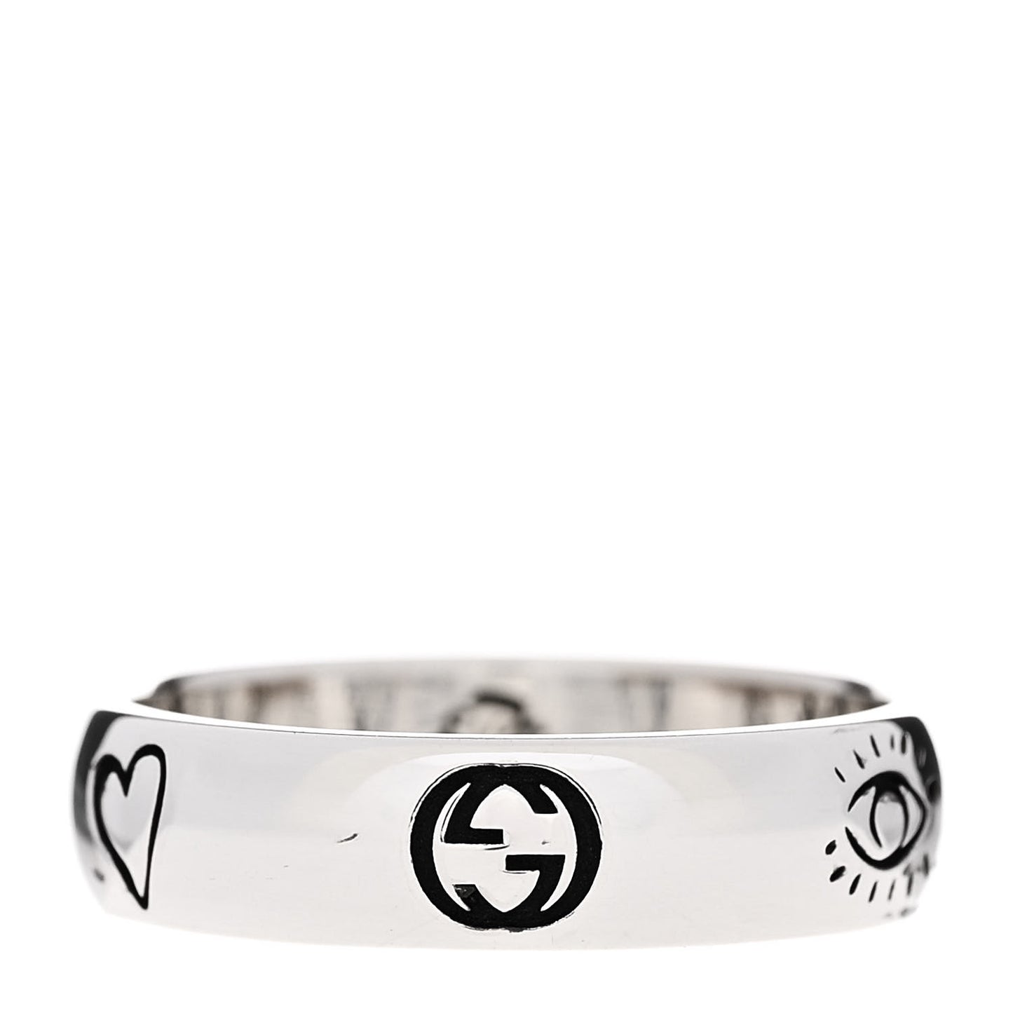 Sterling Silver Blind for Love Band Ring 55 7.25