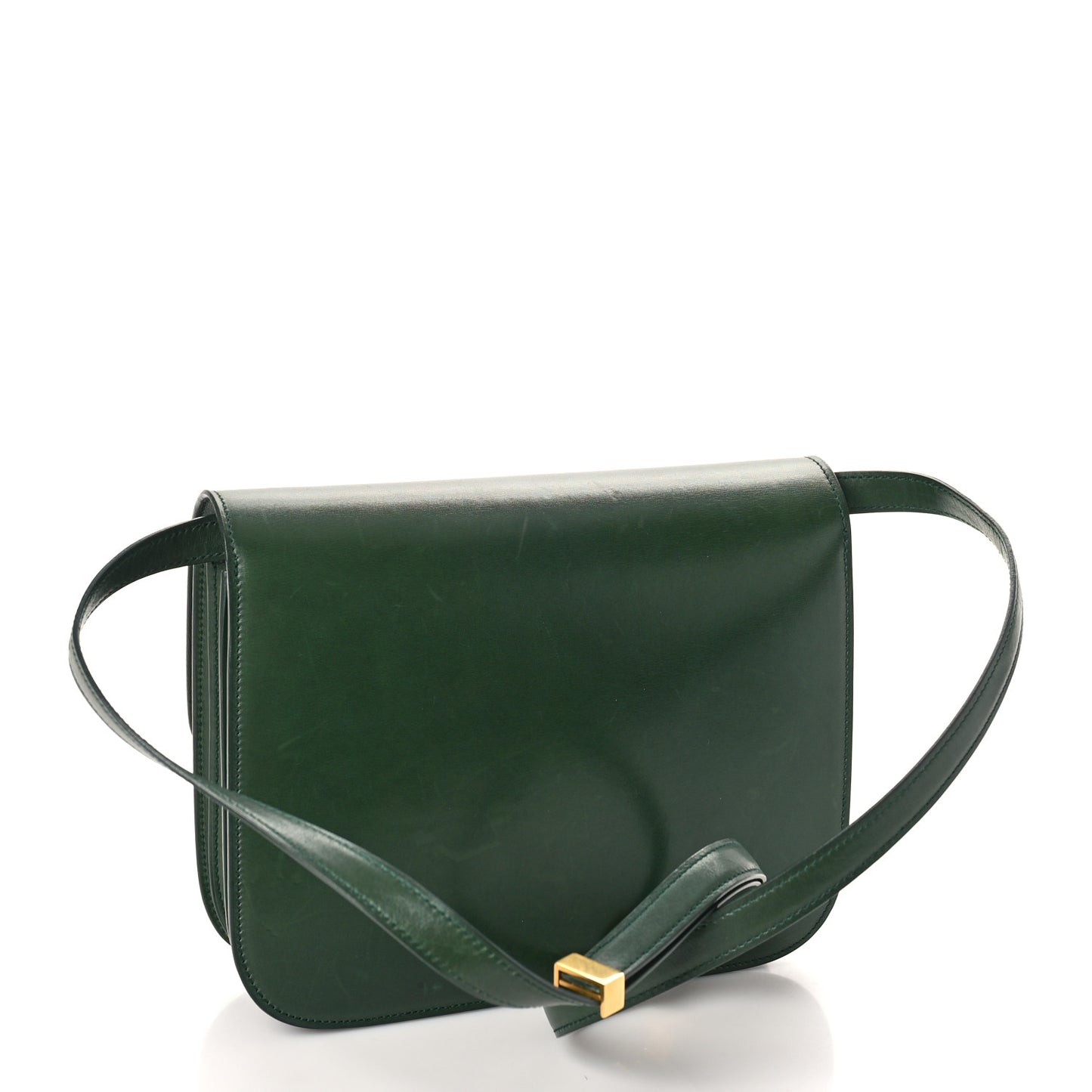 Box Calfskin Classic Box Medium Flap Bag Forest