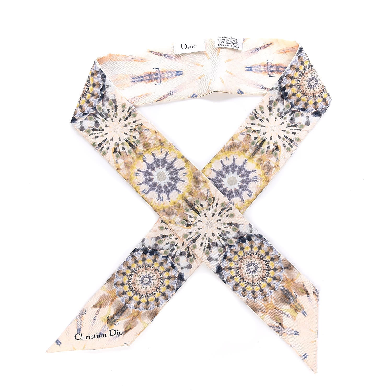 Christian Dior Silk KaleiDiorscopic Mitzah Scarf Dusty Jade 1 of 7