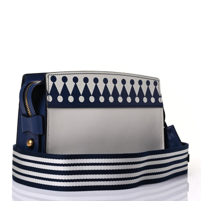 Prada City Calf Saffiano Greche Shoulder Bag White Viola 2 of 6