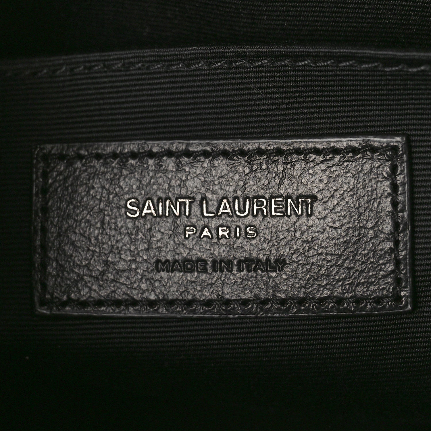Saint Laurent Calfskin Matelasse Monogram Monochrome Lou Camera Bag Black 6 of 8