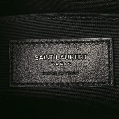 Saint Laurent Calfskin Matelasse Monogram Monochrome Lou Camera Bag Black 6 of 8
