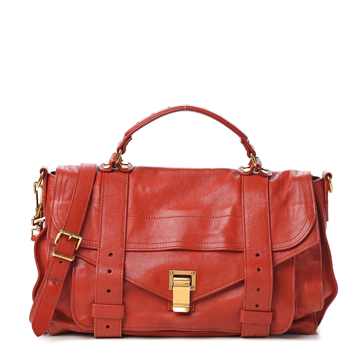 Lambskin Medium PS1 Satchel Paprika