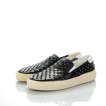 Saint Laurent Canvas Star Studded Espadrilles 36 Black 3 of 7