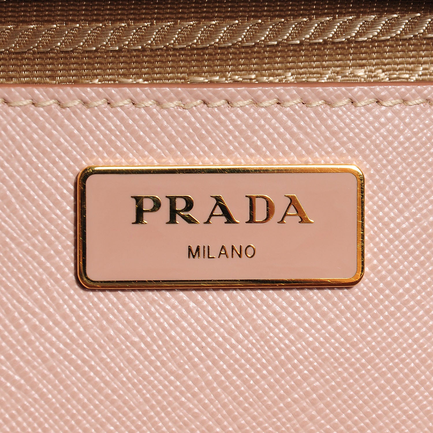 Prada Saffiano Lux Medium Double Zip Tote Cammeo 7 of 10