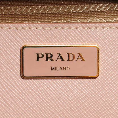 Prada Saffiano Lux Medium Double Zip Tote Cammeo 7 of 10
