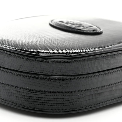 Saint Laurent Calfskin Lizard Embossed Le 61 Camera Bag Black 9 of 10