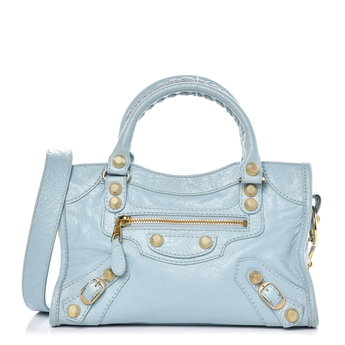 Agneau Giant 12 Gold Hardware Mini City Bleu Dragee