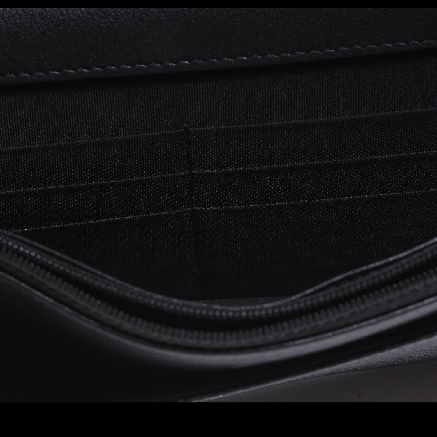 Chanel Caviar CC Wallet on Chain Black 5 of 7