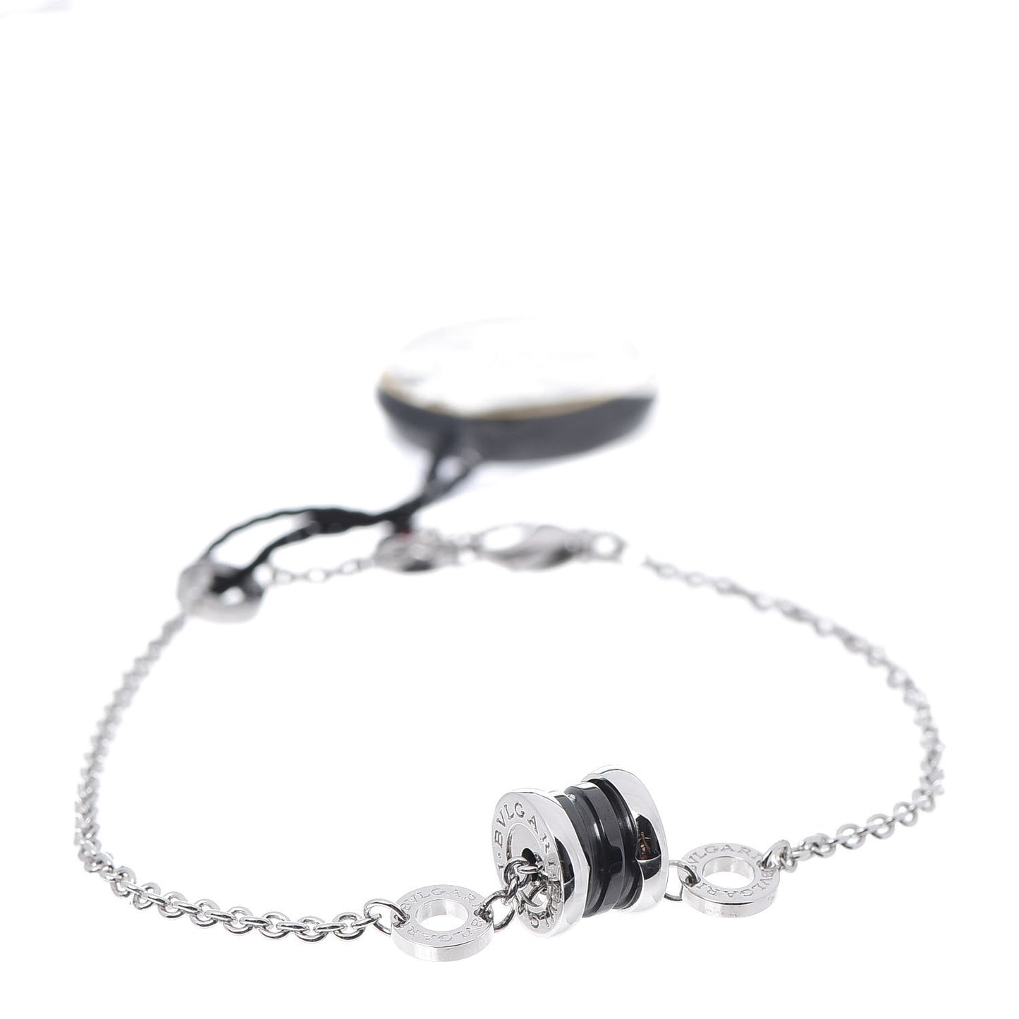 Sterling Silver Black Ceramic Save the Children Bracelet SM