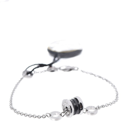 Bulgari Sterling Silver Black Ceramic Save the Children Bracelet SM 1 of 8